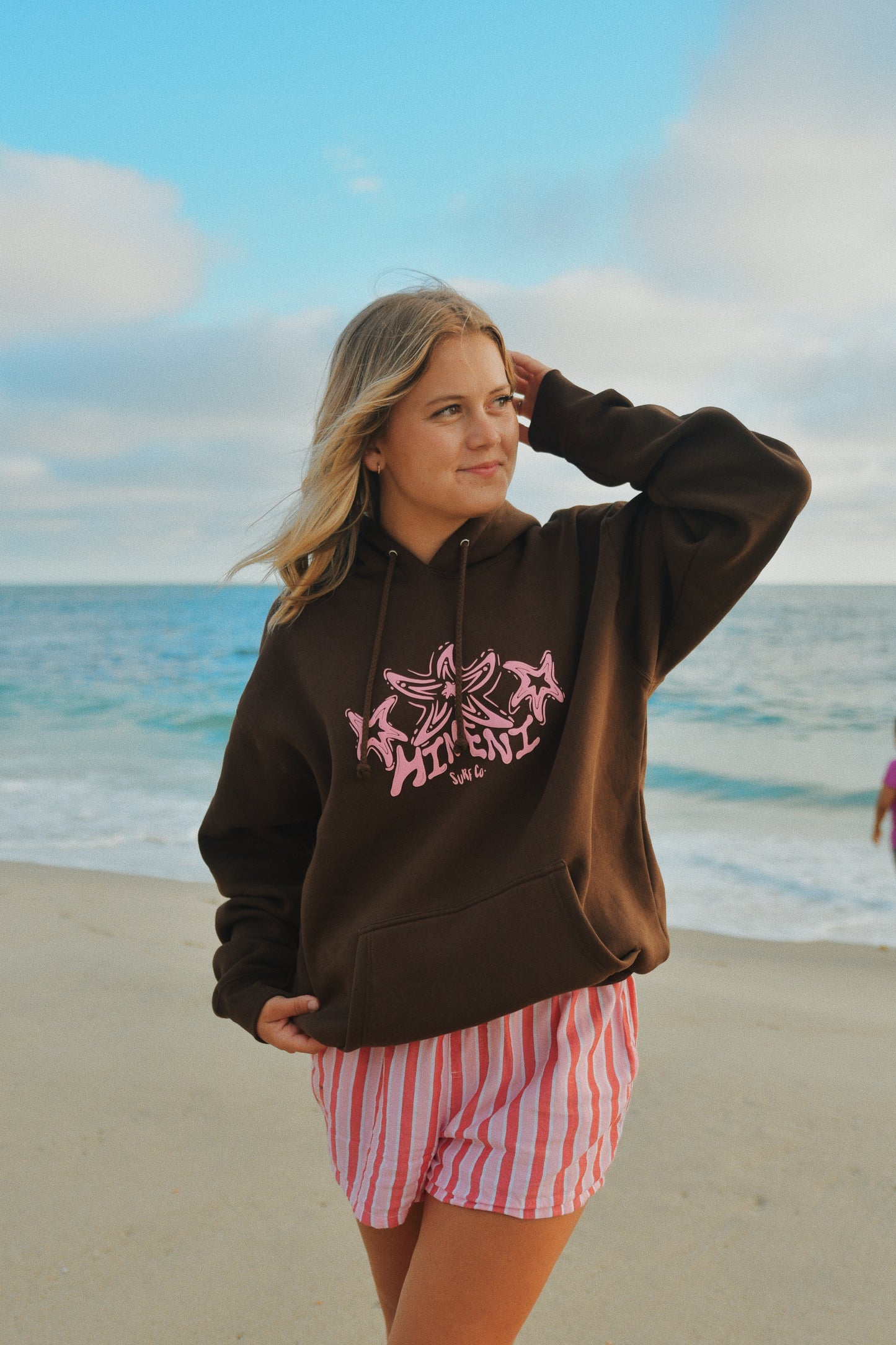 Brown Starfish Hineni Hoodie