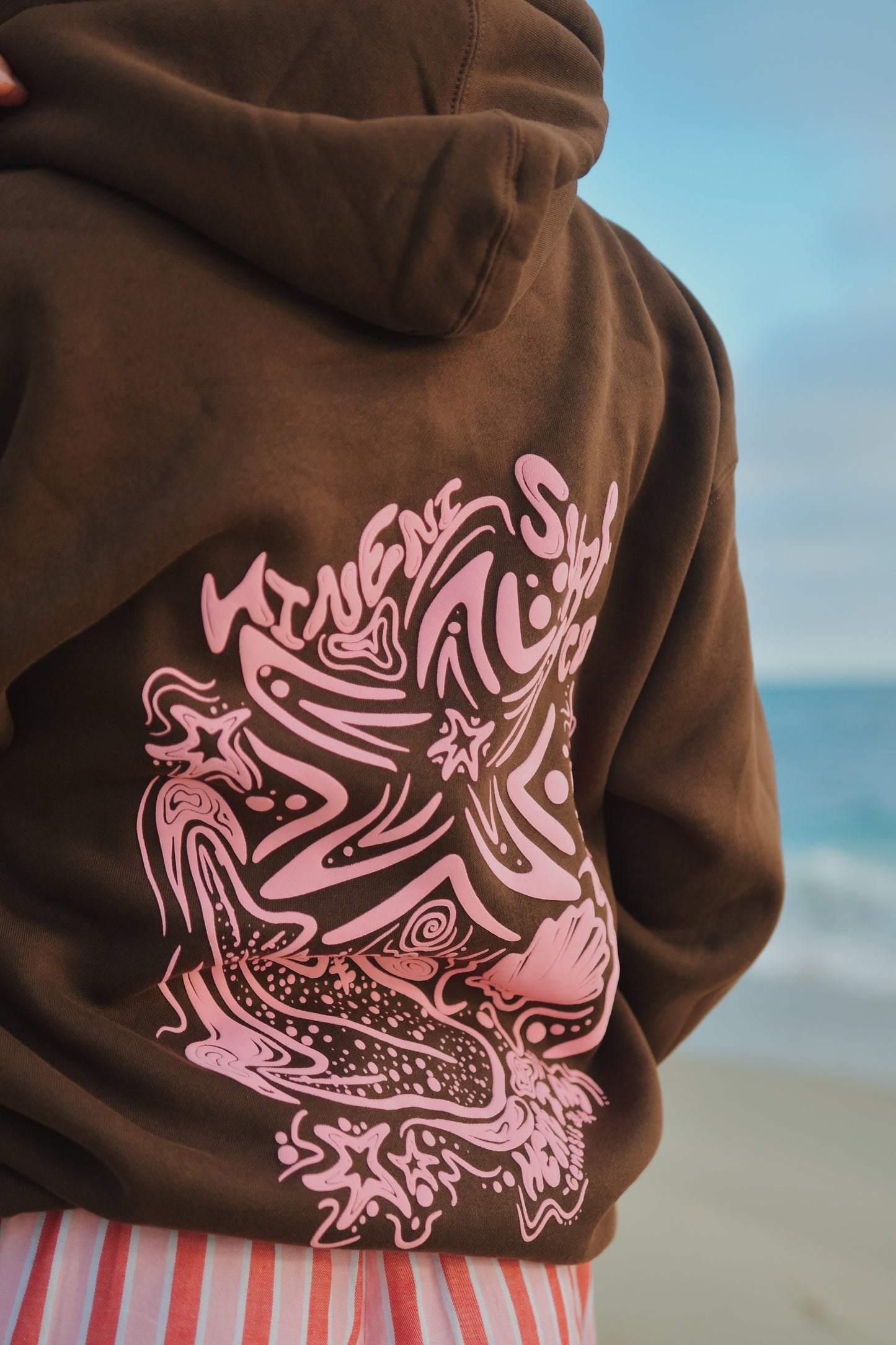 Brown Starfish Hineni Hoodie
