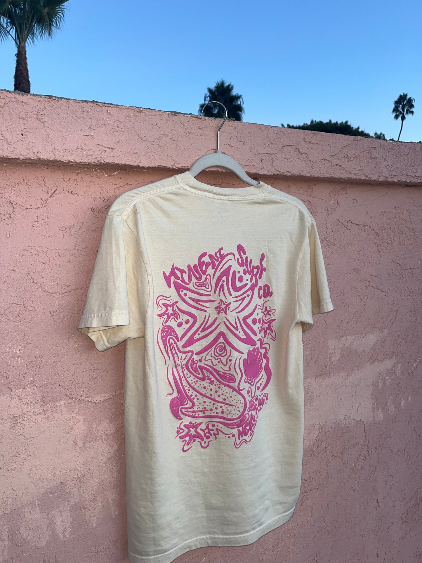 Cream Star Fish Tee